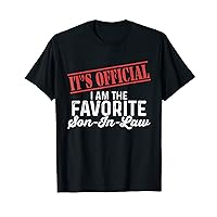 It's Official I'm The Favorite Son in Law Funny men's T-Shirt