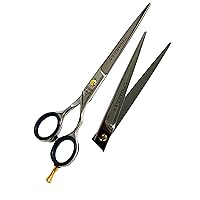 GERMAN NEW PROFESSIONAL BARBER SCISSORS HAIRDRESSING SHEARS WITH POLISHED FINISH SIZE 6.5