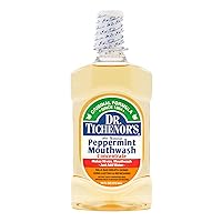 Dr. Tichenor's Peppermint Mouthwash Concentrate - Oral Rinse for Bad Breath and Oral Health with a Minty Punch for Soothing Relief of Minor Sore Throat Irritation - 16 Ounce (Pack of 1)