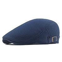 [ルナリ] メッシュ ハンチング帽 軽量 通気性 帽子 無地 シンプル ハンチングキャップ 日除け 紫外線対策 ゴルフ