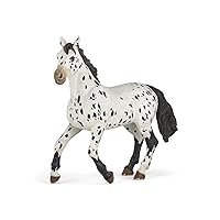 Papo - Hand-Painted - Figurine - Horses,Foals and Ponies - Black Appaloosa Horse Figure-51539 - Collectible - for Children - Suitable for Boys and Girls - from 3 Years Old