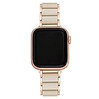 Anne Klein Rubberized Fashion Bracelet for Apple Watch, Secure, Adjustable, Apple Watch Replacement Band, Fits Most Wrists