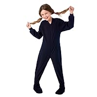 Little Boys Infant Toddler Navy Blue Fleece Footed Pajamas Onesie Sleeper 12M - 4T