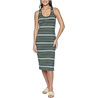 Hurley Womens Alexa Midi Dress, Green, X-Large