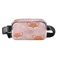Cute Fox Fanny Packs for Women Men Everywhere Belt Bag Fanny Pack Crossbody Bags for Women Fashion Waist Packs with Adjustable Strap Waist Bag for Travel Outdoors Sports Shopping