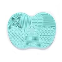 Makeup Brush Cleaner Silicone Cleaning Mat 5 Strong Suction Buckles Portable Size 6''x4.5'' for Women Girl Home Travel Brush Cleaning Mat Large Make Up Brush Cleaning Mat Silicone Cleaning Mat