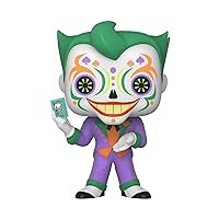 Funko POP Heroes: Dia De Los DC - Joker (Glow in The Dark), Amazon Exclusive, Multicolor, (58173)