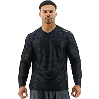 TYR Men's Athletic Performance Workout Airtec Long Sleeve Tee T-Shirt