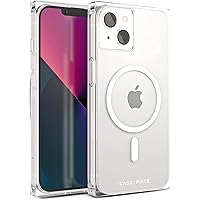 Case-Mate BLOX iPhone 14 Case/iPhone 13 Case - Clear [10ft Drop Protection] [Compatible with MagSafe] Luxury Cover w/Square Edges for iPhone 14/13 6.1