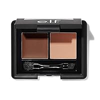 e.l.f. Cosmetics Eyebrow Kit, Brow Powder and Wax Duo, Long Lasting, Brush Included, 0.3 Oz, Medium