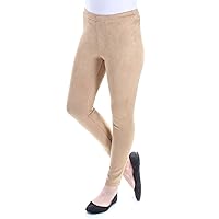 kensie Womens Faux Suede Casual Leggings, Beige, Medium