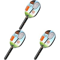 BLACK+DECKER Bug Zapper Fly Swatter Electric for Mosquitoes Indoor Outdoor– Harmless-to-Humans Battery Operated – Handheld Bug Zapper Racket (Pack of 3)