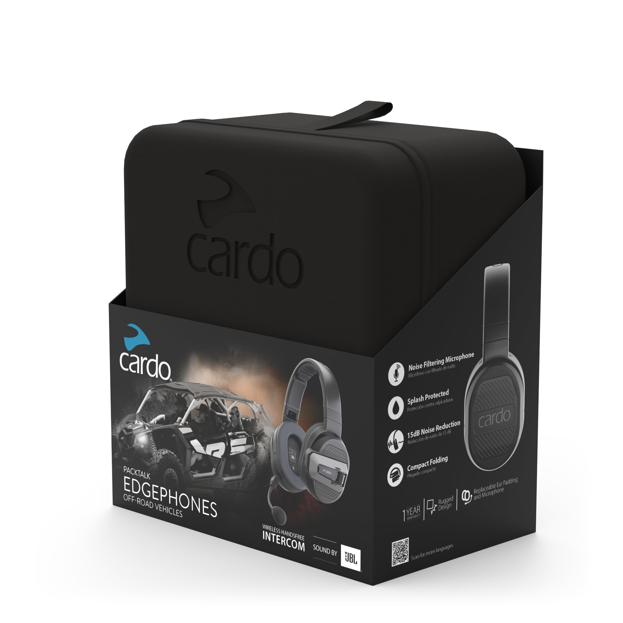 CARDO PACKTALK EDGEPHONES FOR ORV - SINGLE PACK