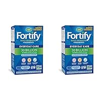 Fortify Daily Probiotic + Prebiotic for Men and Women, 30 Billion Live Cultures, Digestive and Immune Health Support* Supplement, 30 Capsules (Pack of 2)
