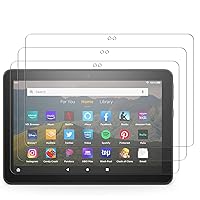 [3 Pack] for All-New Fire HD 8 / Fire HD 8 Plus Tablet 8-inch (12th/10th Generation - 2022/2020 release) High Definition Screen Protector Film [Not Glass]