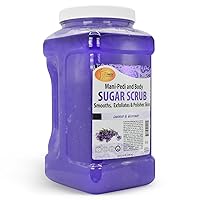 Sugar Body Scrub, Lavender and Wildflower, 128 Oz Exfoliating, Moisturizing, Hydrating and Nourishing, Glow, Polish, Smooth and Fresh Skin - Body Exfoliator