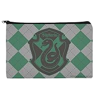 GRAPHICS & MORE Harry Potter Slytherin Plaid Sigil Makeup Cosmetic Bag Organizer Pouch
