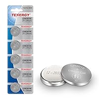 Tenergy CR2016 Battery, CR2016 3V Lithium Battery Watches, Key Fobs, Calculators, Medical Devices, and More, 5 Count (Pack 1)