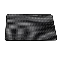 Thin Car Mobile Phone Pad, Accessory Kits On Rental House; Desktop; Office Room; Dormitory; Cellphone Store, 200x130x3(MM), Black, 2 Pieces Car Vehicle Mobile Phone Pads/Mats