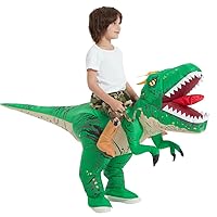 Kids Inflatable Dinosaur Costume Halloween Blow up costume Riding T-rex Funny Costume for Party