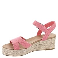 TOMS Womens Audrey Espadrille Athletic Sandals Casual Mid Heel 2-3