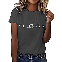 Solar Eclipse Shirt 2024 Neck Short Sleeve T Shirt Top 2024 Eclipse T Shirt Solar Eclipse Shirt 2024 Eclipse 2024