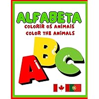 Alfabeta: Colorindo os Animais - Coloring the animals (Portuguese Edition)