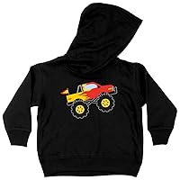 Monster Truck Toddler Hoodie - Red Truck Hoodie - Graphic Hoodie