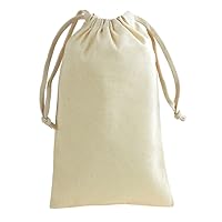 Homeford Cotton Favor Bags with Drawstrings, 12-Piece (5-3/4-Inch x 9-3/4-Inch)