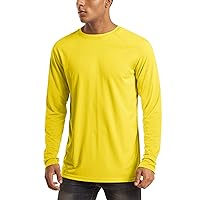 Mens Long Sleeve Shirts UPF 50+ UV Sun Protection Athletic Shirts for Hiking Running Workout Rash Guard T Shirts