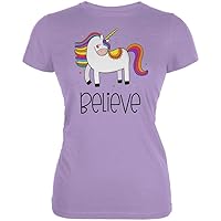 Unicorn Believe Juniors Soft T Shirt