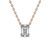 Friendly Diamonds Lab Diamond Pendant Necklace For Women | 1-6 CT TW IGI Certified Lab Grown Diamond | Solitaire Diamond Pendant With Gold Chain | In 585 Gold Or Platinum FG-VS1-VS2 Quality