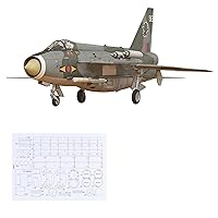 1:33 British F Mk.6 Fighter Military Fighter Aircraft Paper Model Simulation Collection Display (Unassembled Kit)
