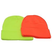 BCOKHHVL4 Cuffed High Visibility Knit Hat - Assorted Colors Multicolor