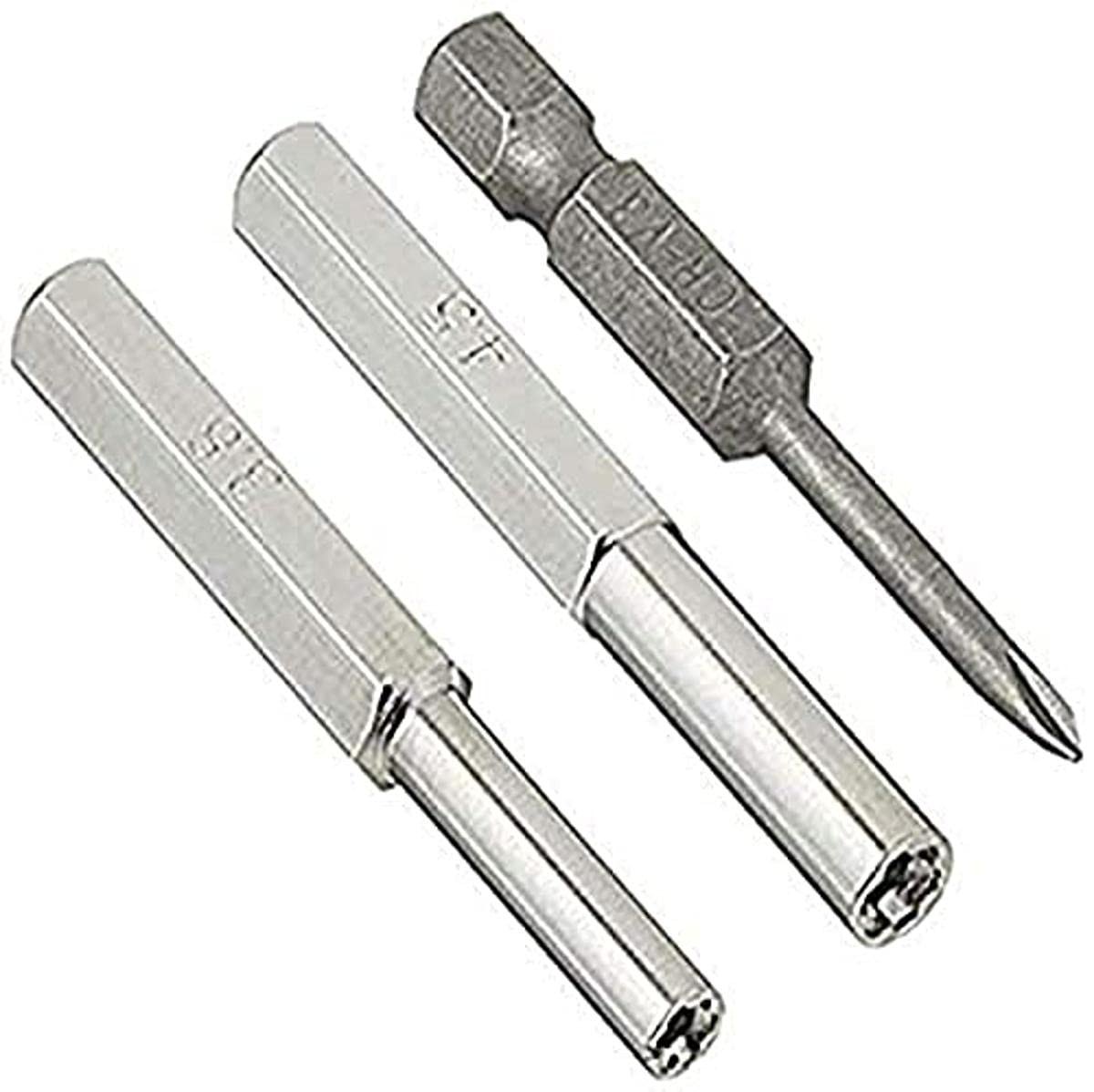 Silverhill Tools ATK252 3 Piece Security Bit Set for Nintendo Products: 3.8 mm & 4.5 mm Nut Setters plus Triwing