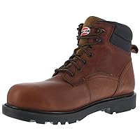 Iron Age Mens Hauler 6 Inch Waterproof Composite Toe Work Safety Shoes Casual - Brown
