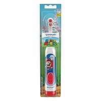Spinbrush Super Mario Kid’s Electric Battery Toothbrush, Soft, 1 ct, Character May Vary