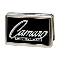 Buckle-Down Metal Wallet-1969 Camaro by Chevrolet Emblem Fcg Black/SIL