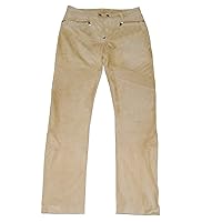Ralph Lauren Polo Black Label Mens Suede Leather Moto Pants Brown Beige Tan 30/32 $1495