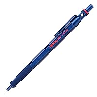 600 Mechanical Pencil, HB 0.5 mm, Blue All-Metal Body, Hexagonal Barrel
