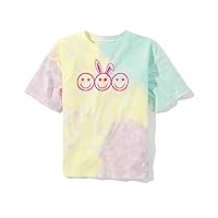 Girls' Teen Short Sleeve Oversized Graphic T-Shirt