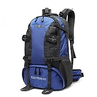 60L Extra Large Hiking Camping Backpack, Resin mesh backpack system, breathable with Rain Cover Included for Work,Travel, Hiking, Camping,E