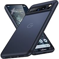 Humixx for Google Pixel 8 Pro Case [Military Grade Drop Tested] [Ultimate Silky Touch] Shockproof Anti-Fingerprints Translucent Matte Hard Back Protective Slim Phone Case for Pixel 8 Pro 6.7” Black