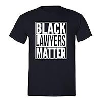 Men's Black Lawyers Matter America Crewneck Short Sleeve T-Shirt