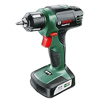 Bosch Cordless Drill/Driver EasyDrill 12 (1 battery 1.5 Ah, 12 Volt System, drilling diameter in wood: 6 mm, charger, screwdriver bit, in case)