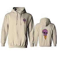 VICES AND VIRTUES Candy Ice Cream Skull Summer Cool Graphic Till Death Obei Society Hoodie