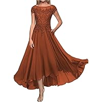Mother of The Bride Dresses for Wedding Short Cap Sleeves Mother of The Groom Dress Grandmother Formal Party Prom Dress
