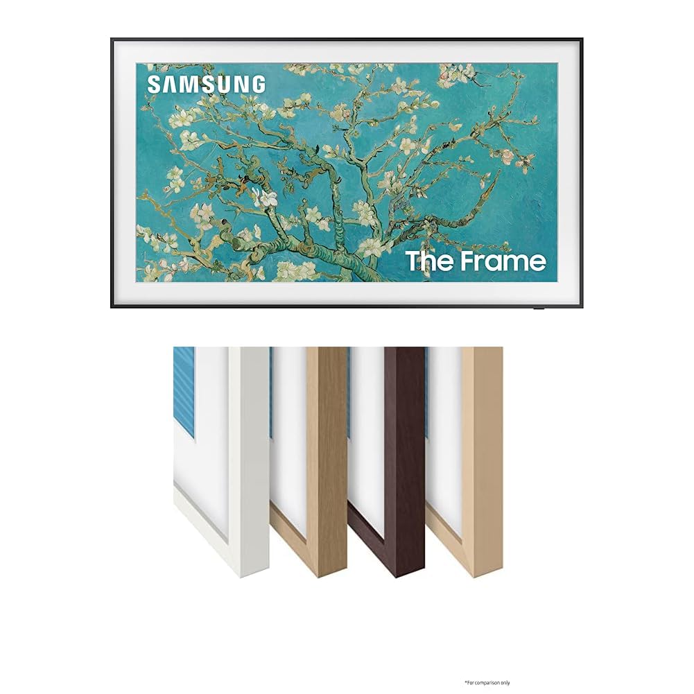 SAMSUNG The Frame 32” TV with Brown Bezel