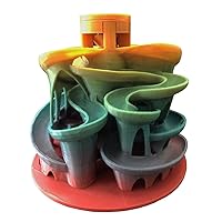 3D Printed Rainbow Marble Run | Marble Maze | Measures 5.5