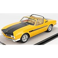 1967 330 GTC Michelotti Convertible Yellow and Matt Black Mythos Series Limited Edition to 145 Pieces Worldwide 1/18 Model Car by Tecnomodel TM18-130C